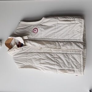 Vintage HBC Team Canada 2006 Olympics Oversized Puffer Vest with Hidden Hood